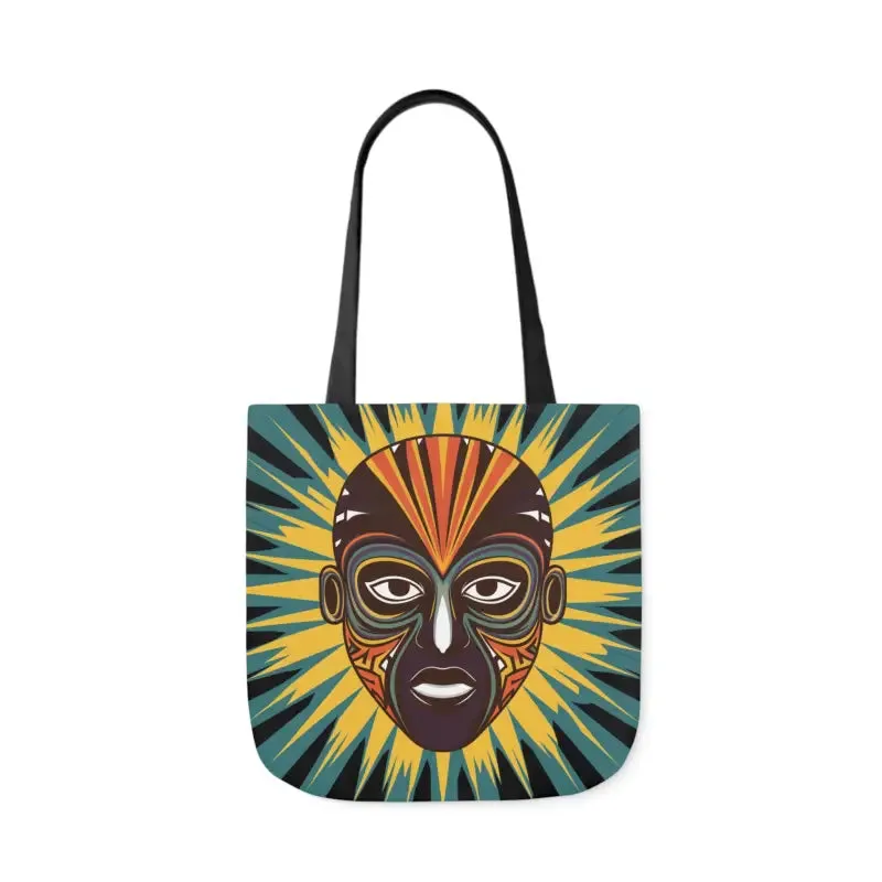 Eye Catching African Tribal Mask Canvas Tote Bag