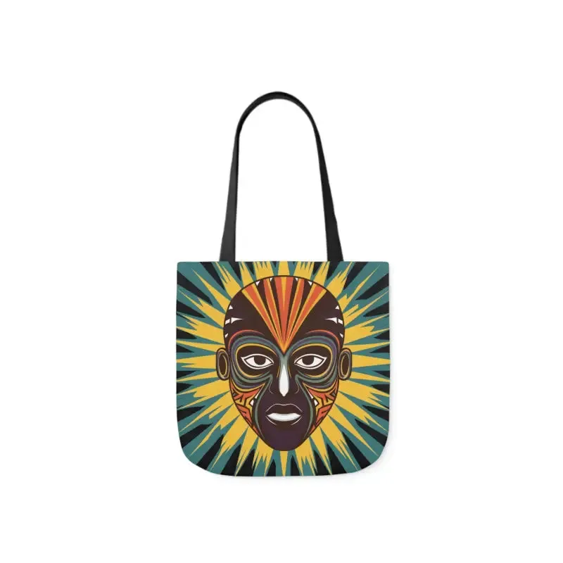 Eye Catching African Tribal Mask Canvas Tote Bag