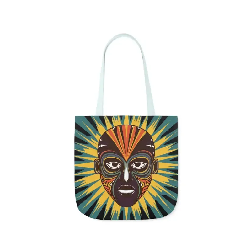 Eye Catching African Tribal Mask Canvas Tote Bag