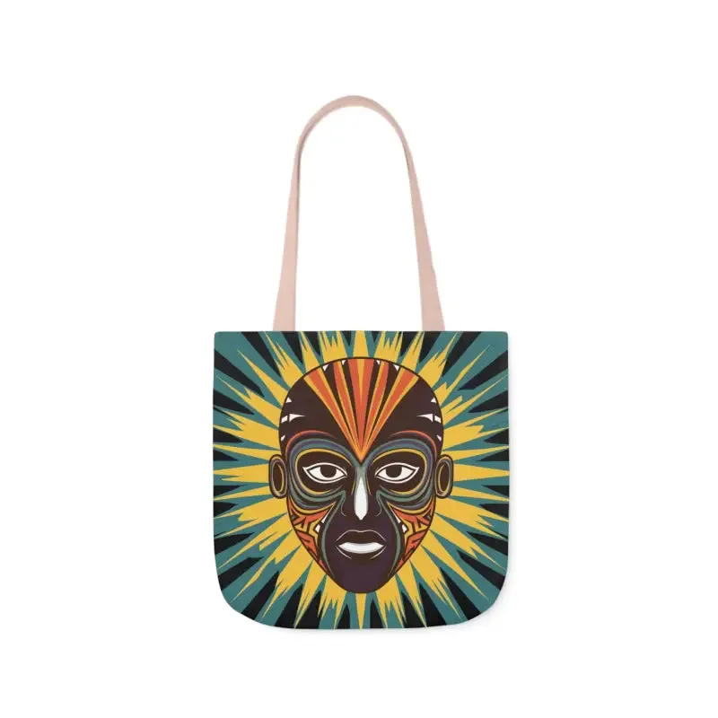 Eye Catching African Tribal Mask Canvas Tote Bag