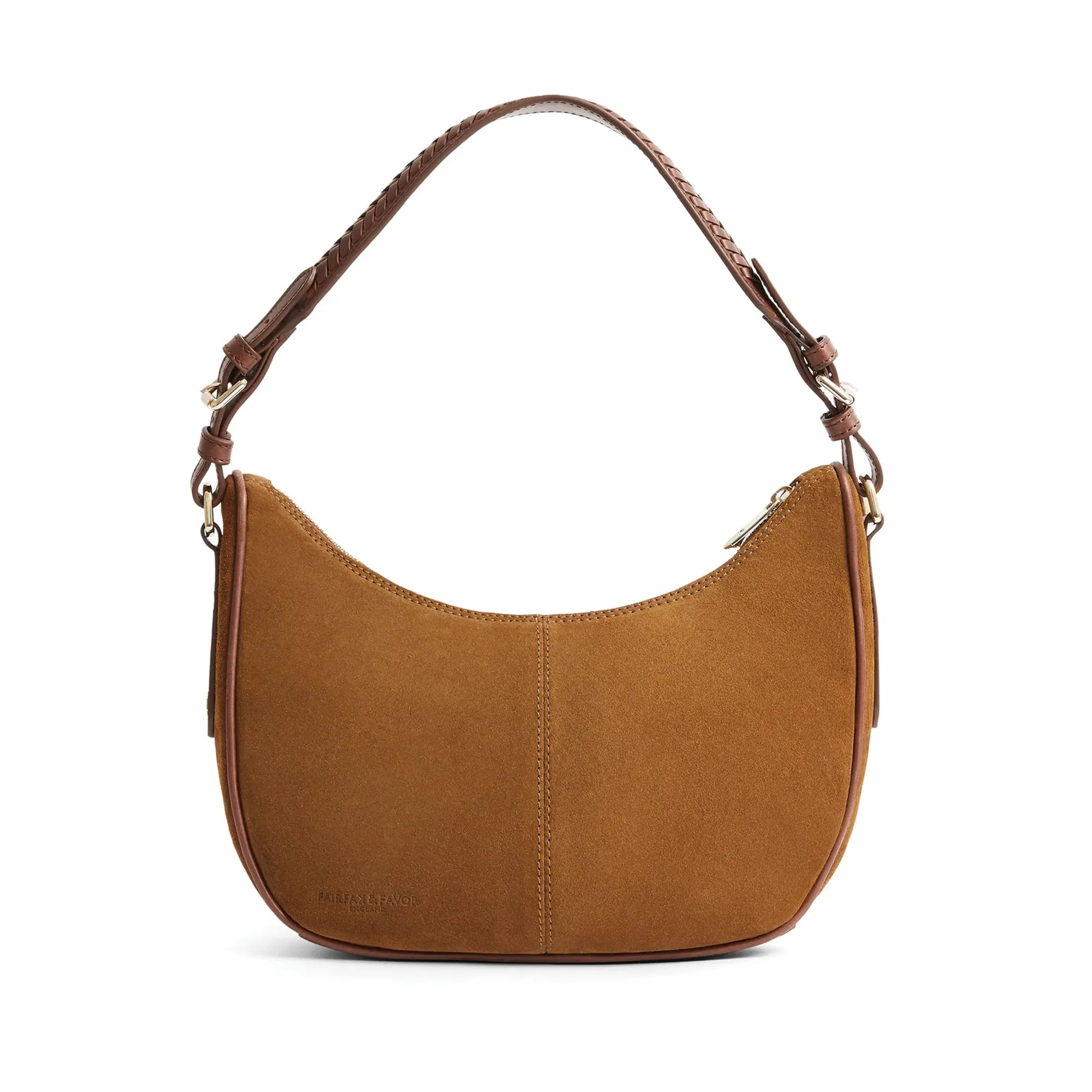 Fairfax & Favor Tetbury Crescent Bag Suede