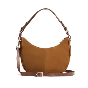 Fairfax & Favor Tetbury Crescent Bag Suede