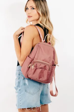 Fame Multi Pocket Nylon Backpack Bag -  Gold Hardware & 4 color options!