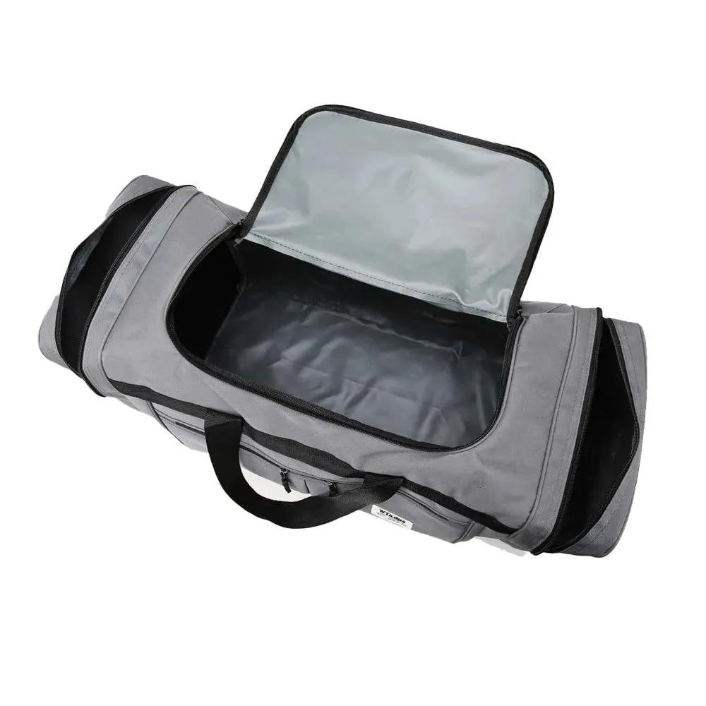 FancyGrab Large Capacity Mens Travel Duffle Bag Luggage Bag Water Resistant Gym Bag Sports Bag Handbags Grey