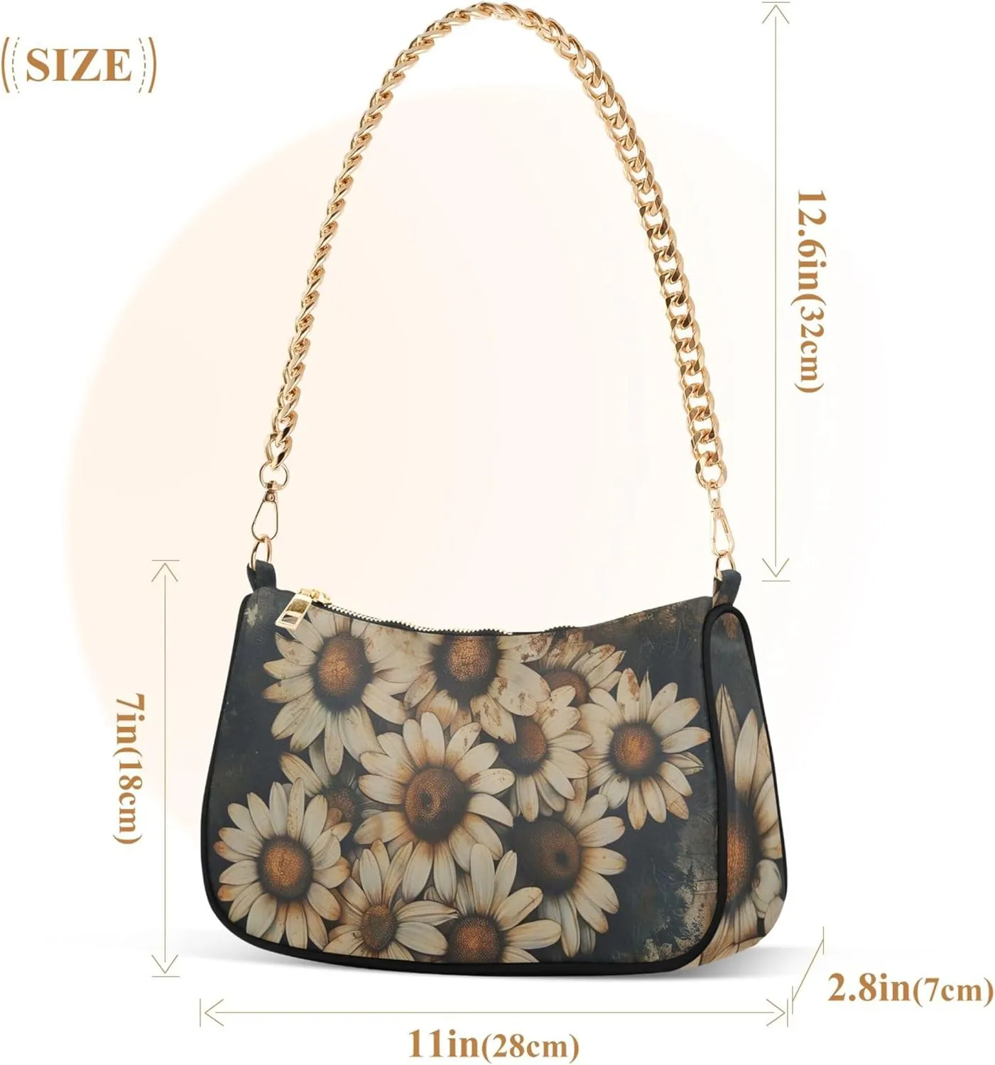 Fantasy Mermaid under Sea Tote Bag Purse Hobo Tote Bag Womens Vintage Handbags Chain Small Shoulder Bag