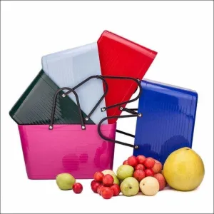 Fashion Jelly Large Top handle PVC tote basket bag