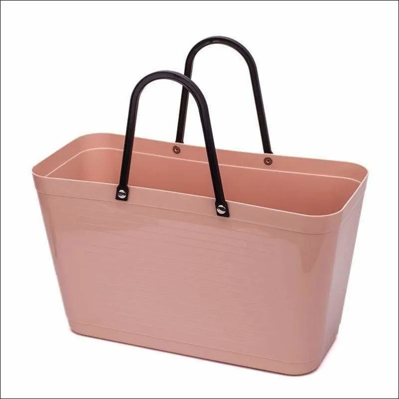 Fashion Jelly Large Top handle PVC tote basket bag