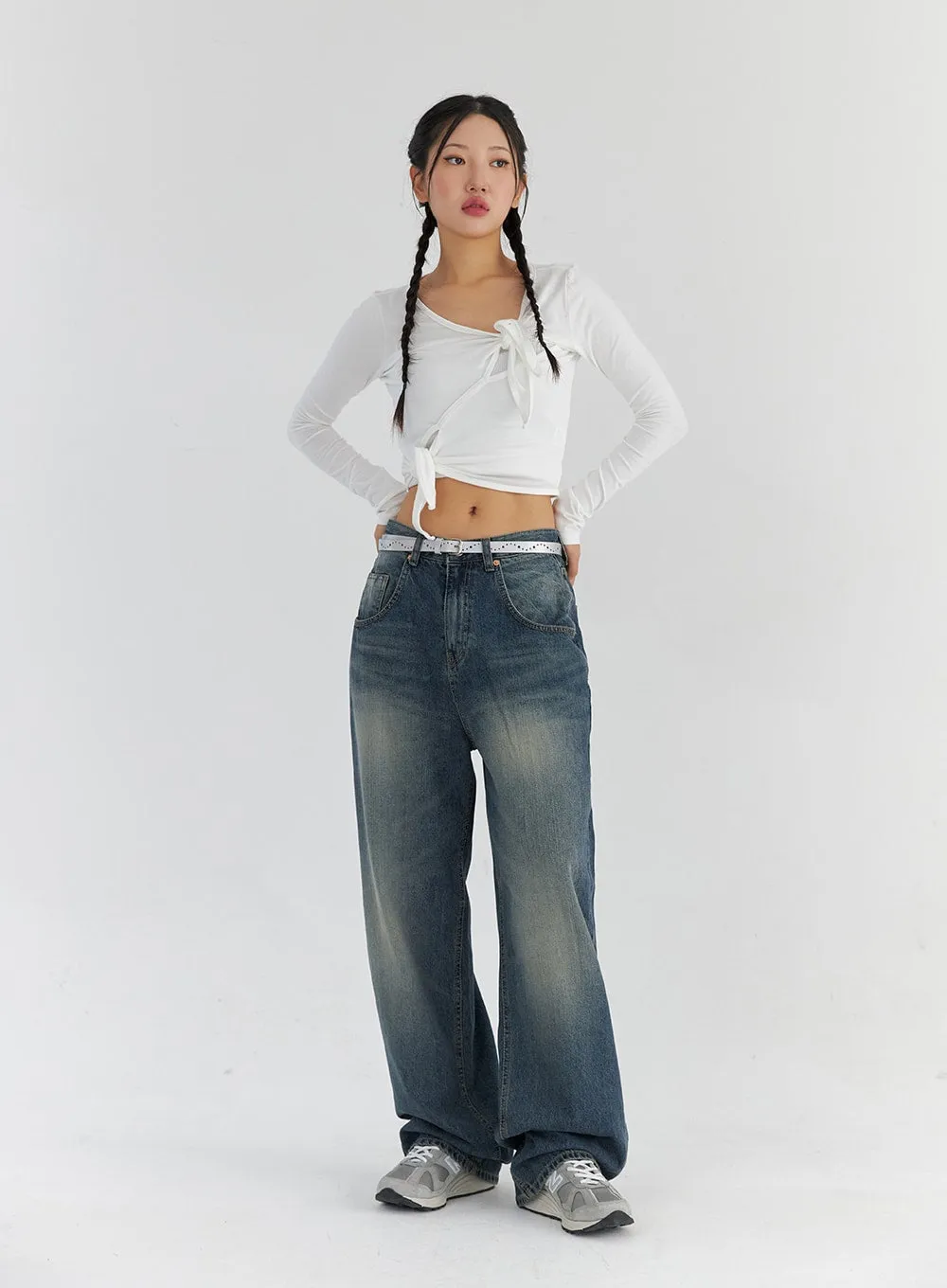 Faux Leather Chain Belt IS306