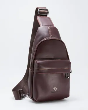 Faux Leather Crossbody Chest Bag