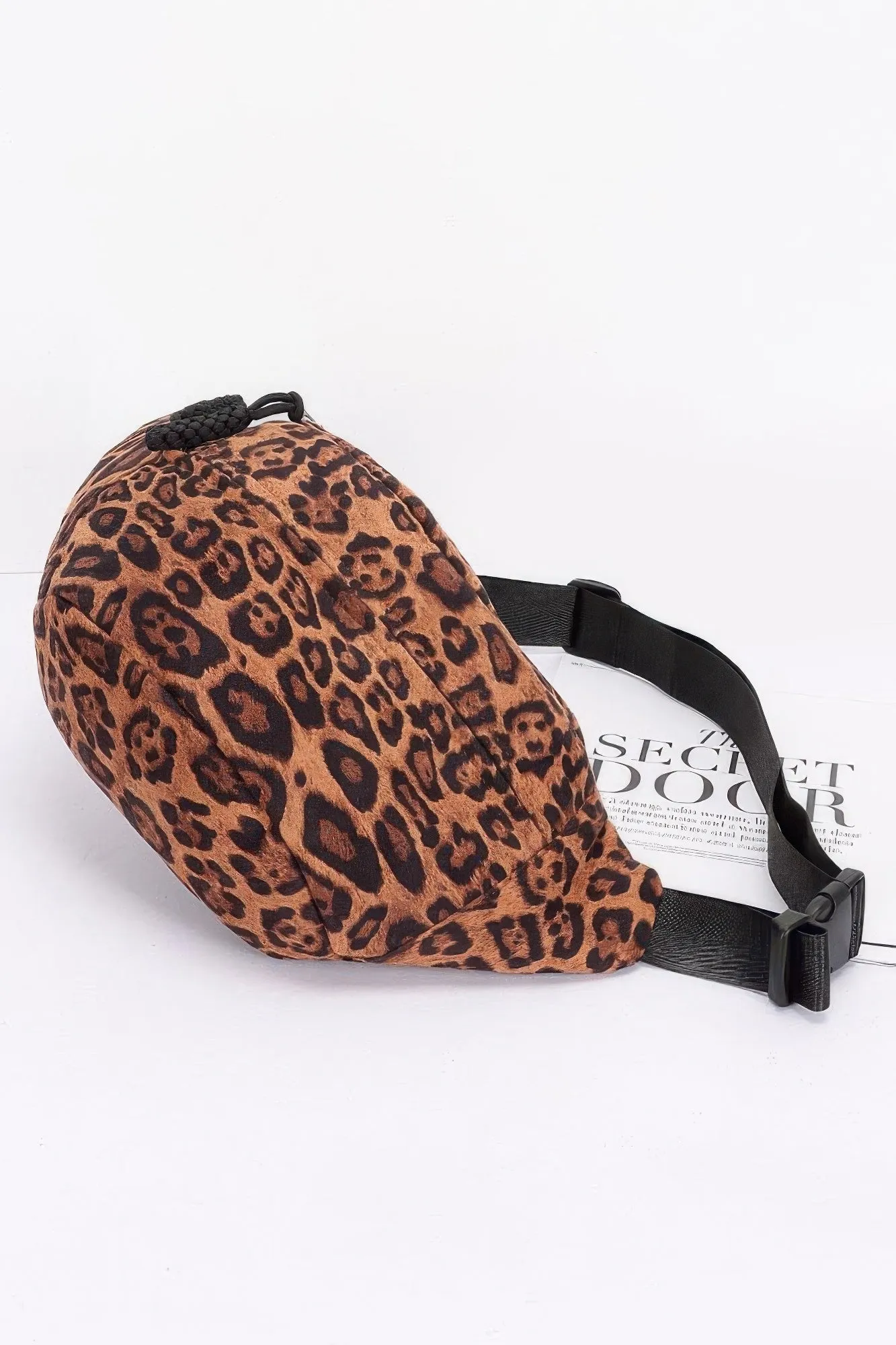 Faux Suede Leo Crossbody Bag