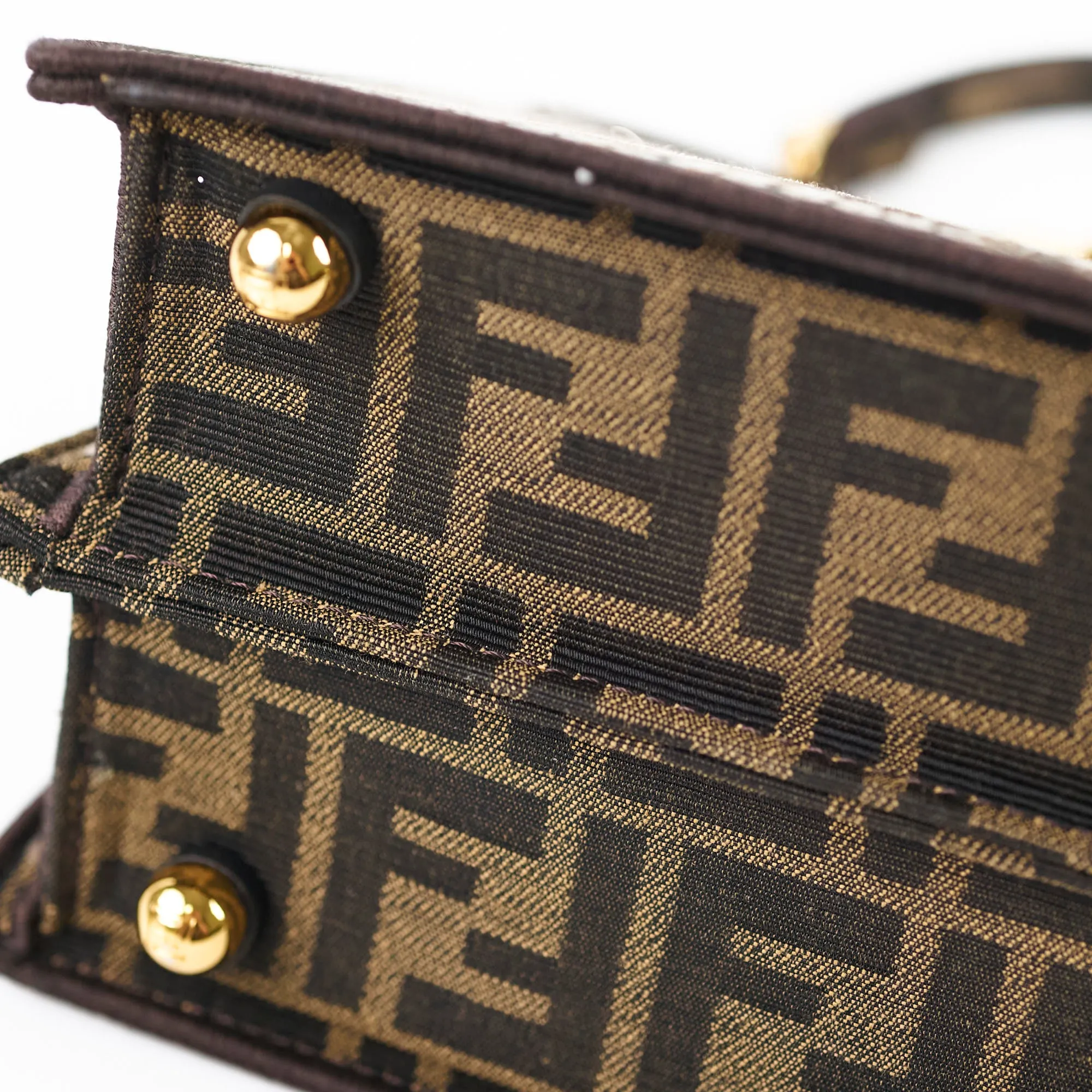 Fendi Mini Sequin Peekaboo Zucca Print