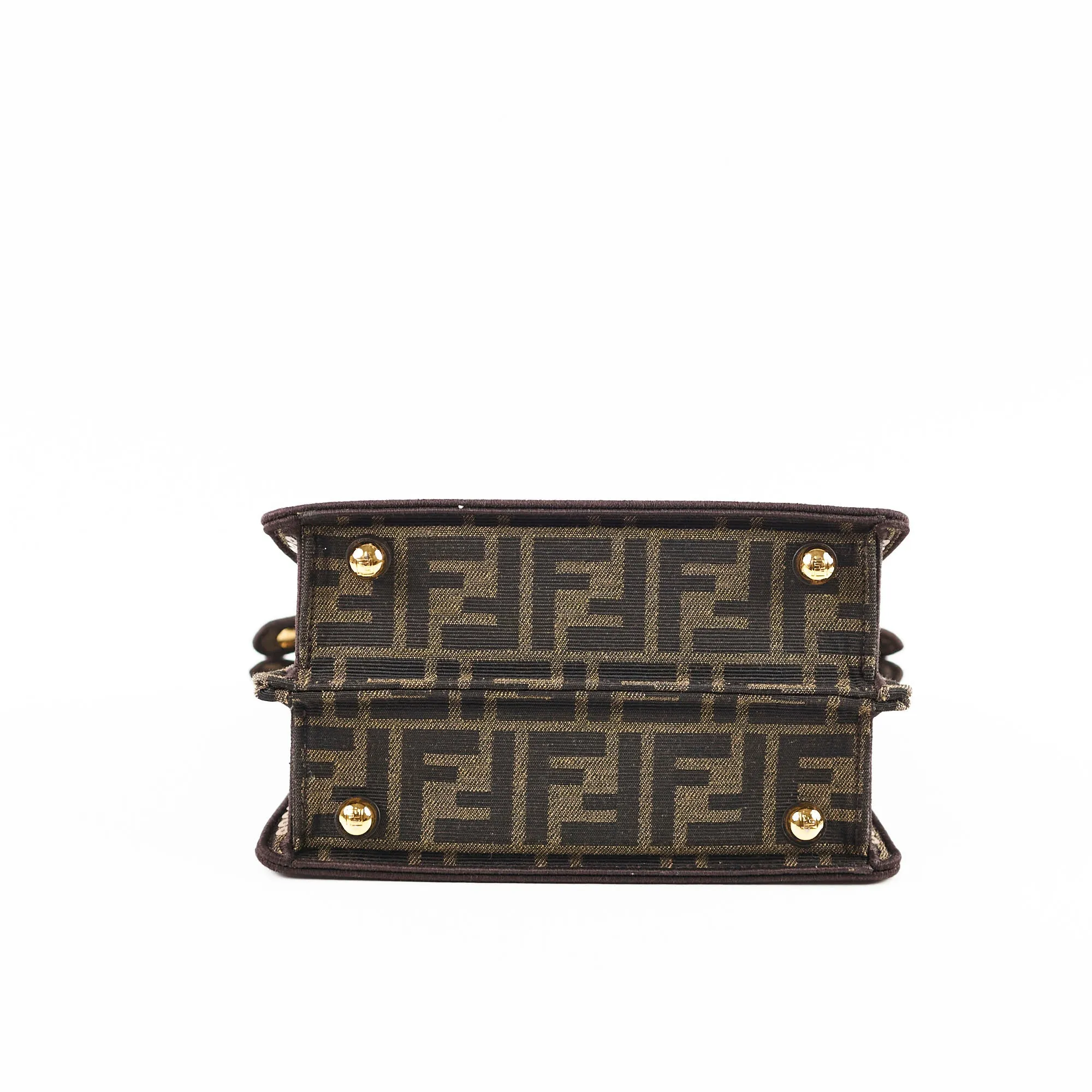 Fendi Mini Sequin Peekaboo Zucca Print