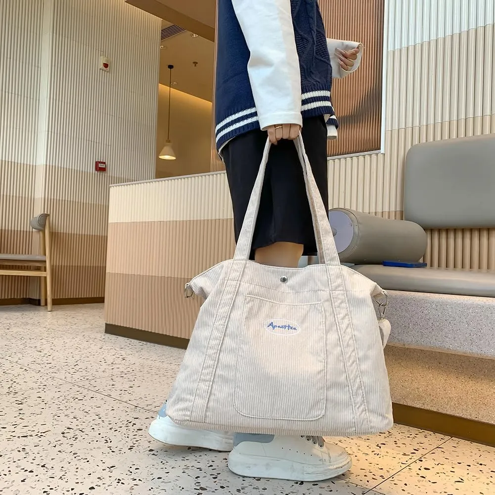 Fiorky Large Tote Bag Soft Versatile Large Capacity Casual Shoulder Bags for Women with Inner Pocket Shopping Work Bag
