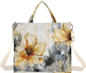 Floral Women's Tote Handbags Top Handle Satchel Shoulder Bag Crossbody Bag