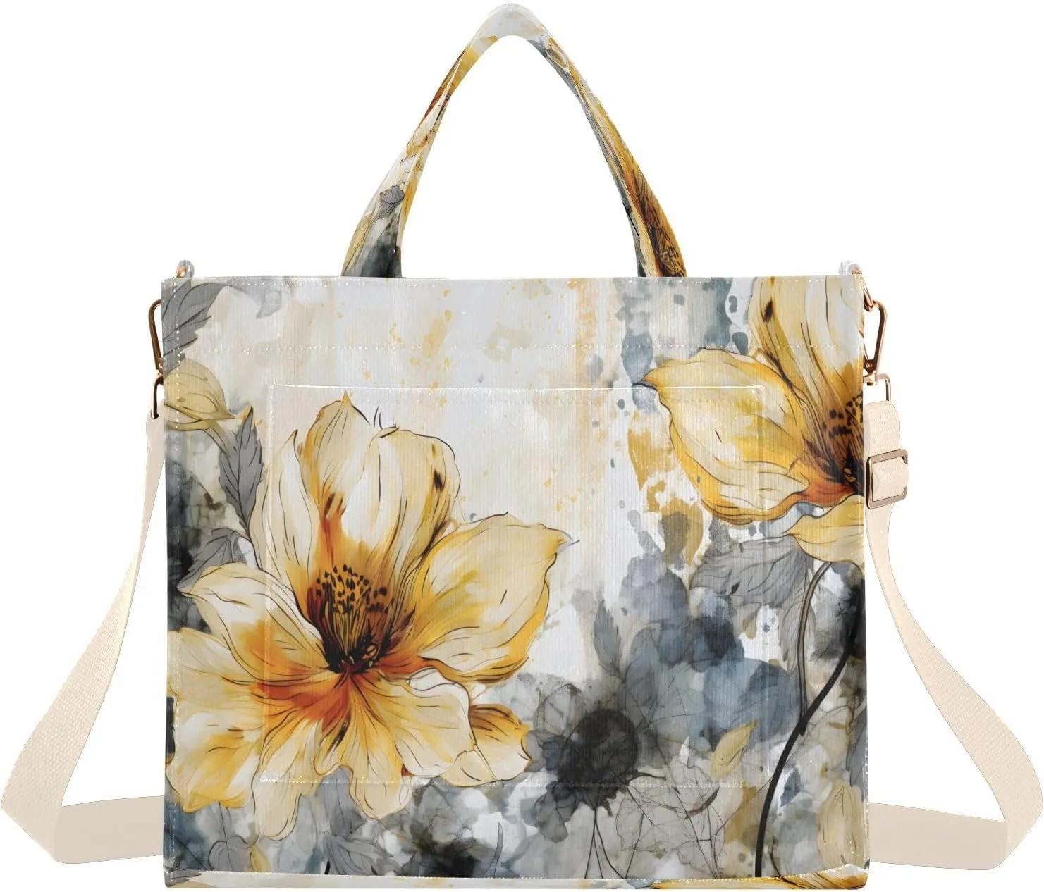 Floral Women's Tote Handbags Top Handle Satchel Shoulder Bag Crossbody Bag