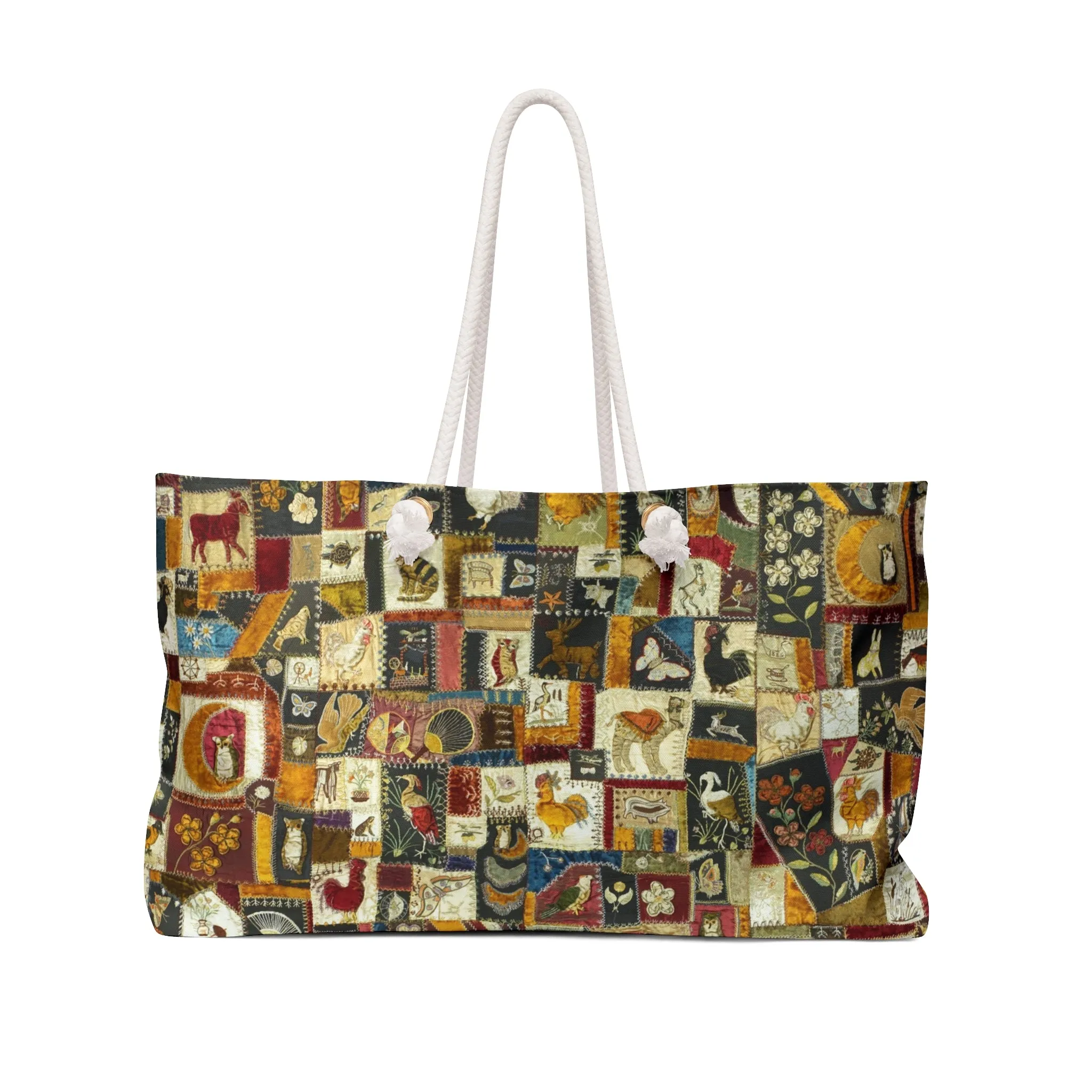 Florence Marving CrazyQuilt Weekender Tote Bag