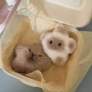 Fluffly Capybara Keychain