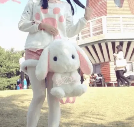 Fluffy Bunny Backpack
