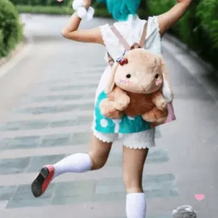 Fluffy Bunny Backpack