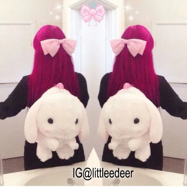 Fluffy Bunny Backpack