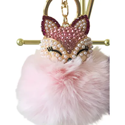 Fluffy Fox Keychain