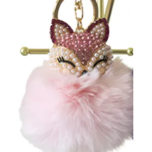 Fluffy Fox Keychain