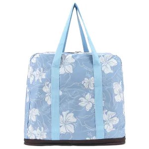 Foldable Duffle Bag Sophie Hibiscus Blue