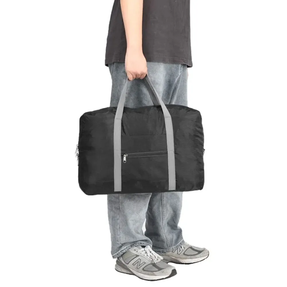 Foldable Travel Duffel Bag Carry on Hand Luggage Tote Overnight Bag