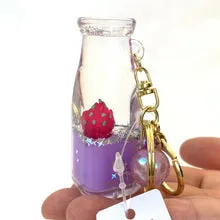 FRUIT BOTTLE FLOATY KEY CHARM  | 12071 | BC Mini