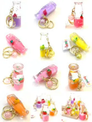 FRUIT BOTTLE FLOATY KEY CHARM  | 12071 | BC Mini