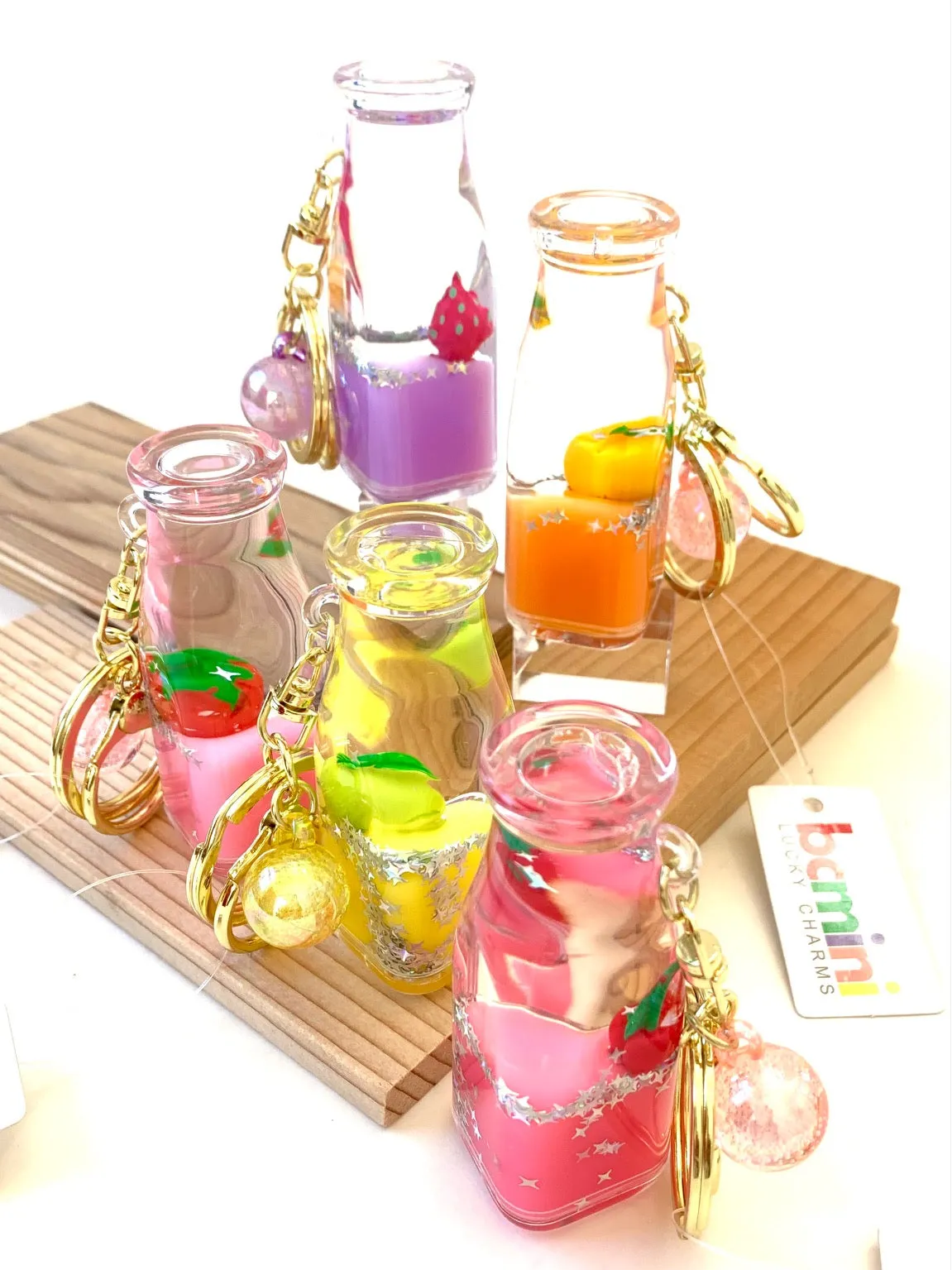 FRUIT BOTTLE FLOATY KEY CHARM  | 12071 | BC Mini