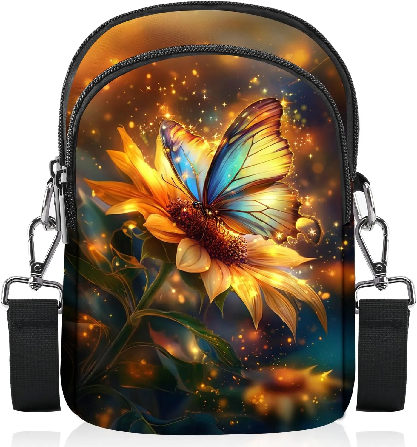 FyLybois Crossbody Purse for Women Cell Phone Bag Casual Shoulder Bags Wallet with Adjustable Strap for Travel