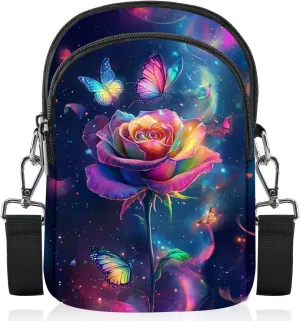 FyLybois Crossbody Purse for Women Cell Phone Bag Casual Shoulder Bags Wallet with Adjustable Strap for Travel