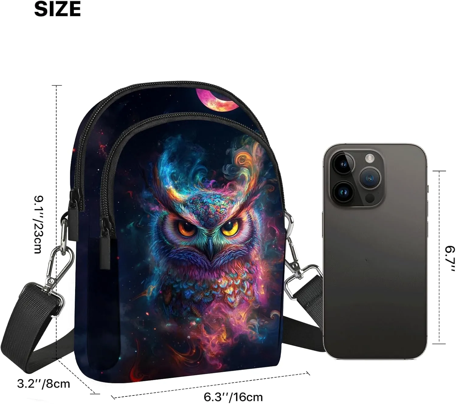 FyLybois Crossbody Purse for Women Cell Phone Bag Casual Shoulder Bags Wallet with Adjustable Strap for Travel