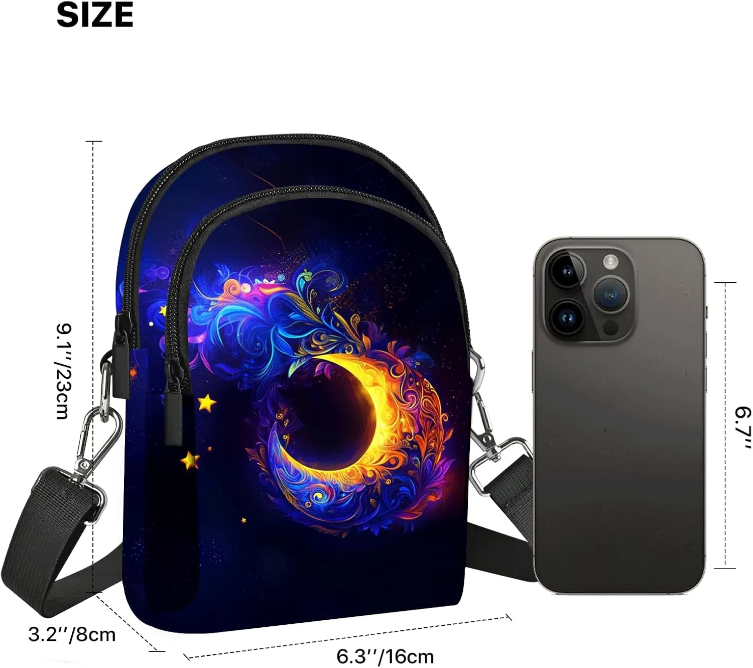 FyLybois Crossbody Purse for Women Cell Phone Bag Casual Shoulder Bags Wallet with Adjustable Strap for Travel