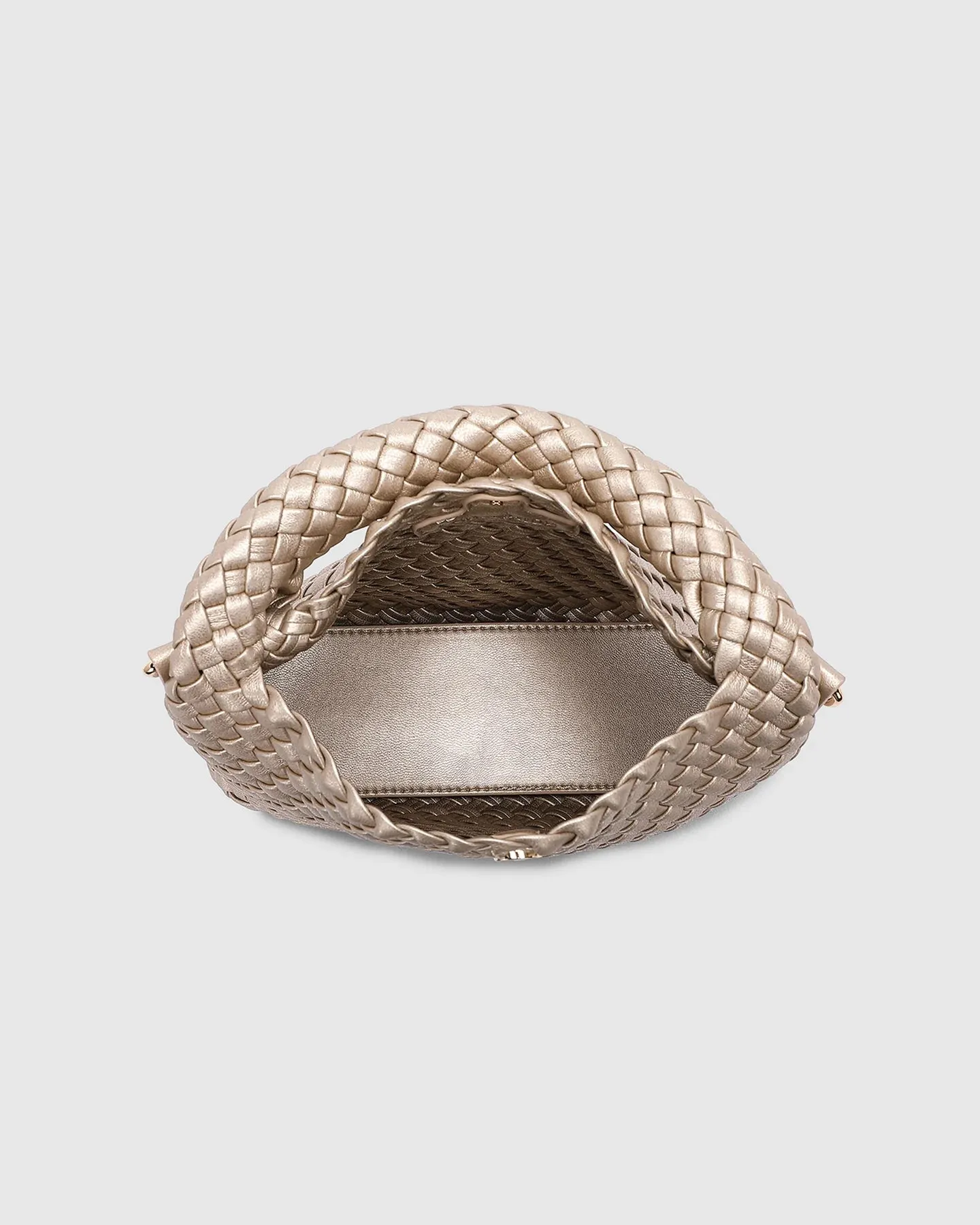 Gabby Mini Woven Bag - Pink Champagne, Silver, Apple Green