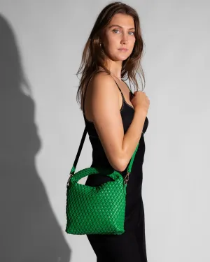 Gabby Mini Woven Bag - Pink Champagne, Silver, Apple Green