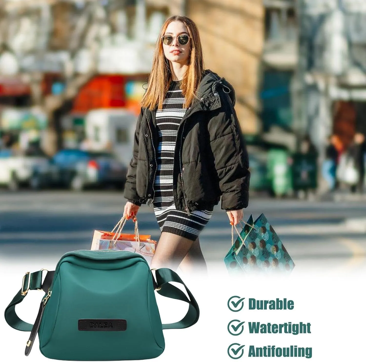 Generisch Shoulder Bag, Single Shoulder Bag, Lightweight Large Capacity Chest Bag for Women, Adjustable Strap for Work, Shopping, Casual Shoulder Bags