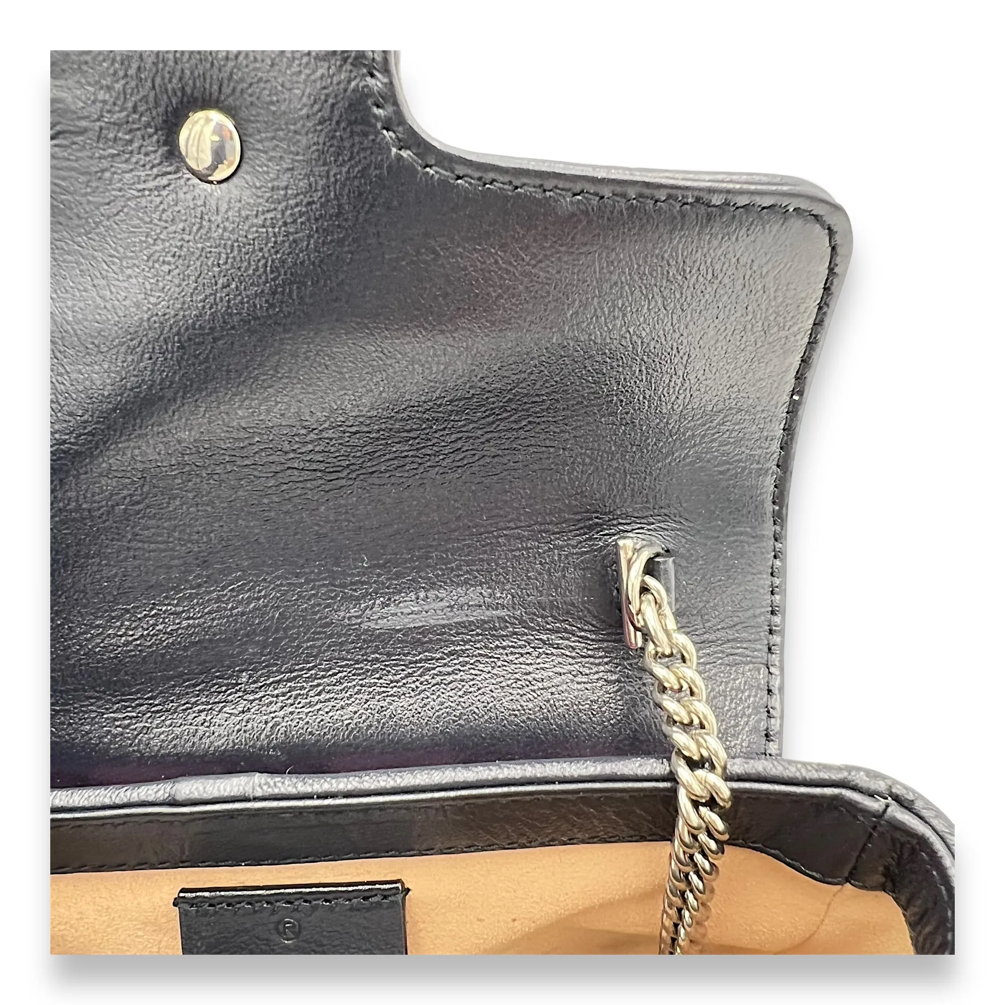 GG Marmont Super Mini Pink Crossbody Bag in Canvas, Silver hardware