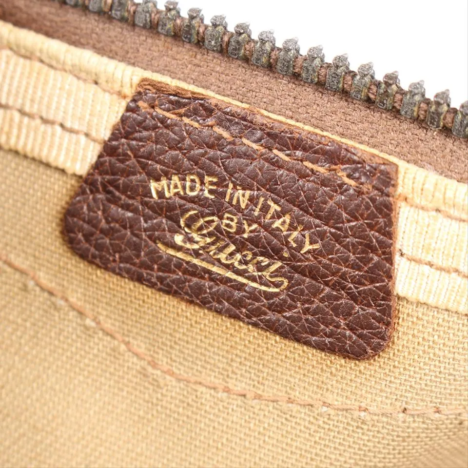 GG Monogram Canvas Leather Boston Satchel