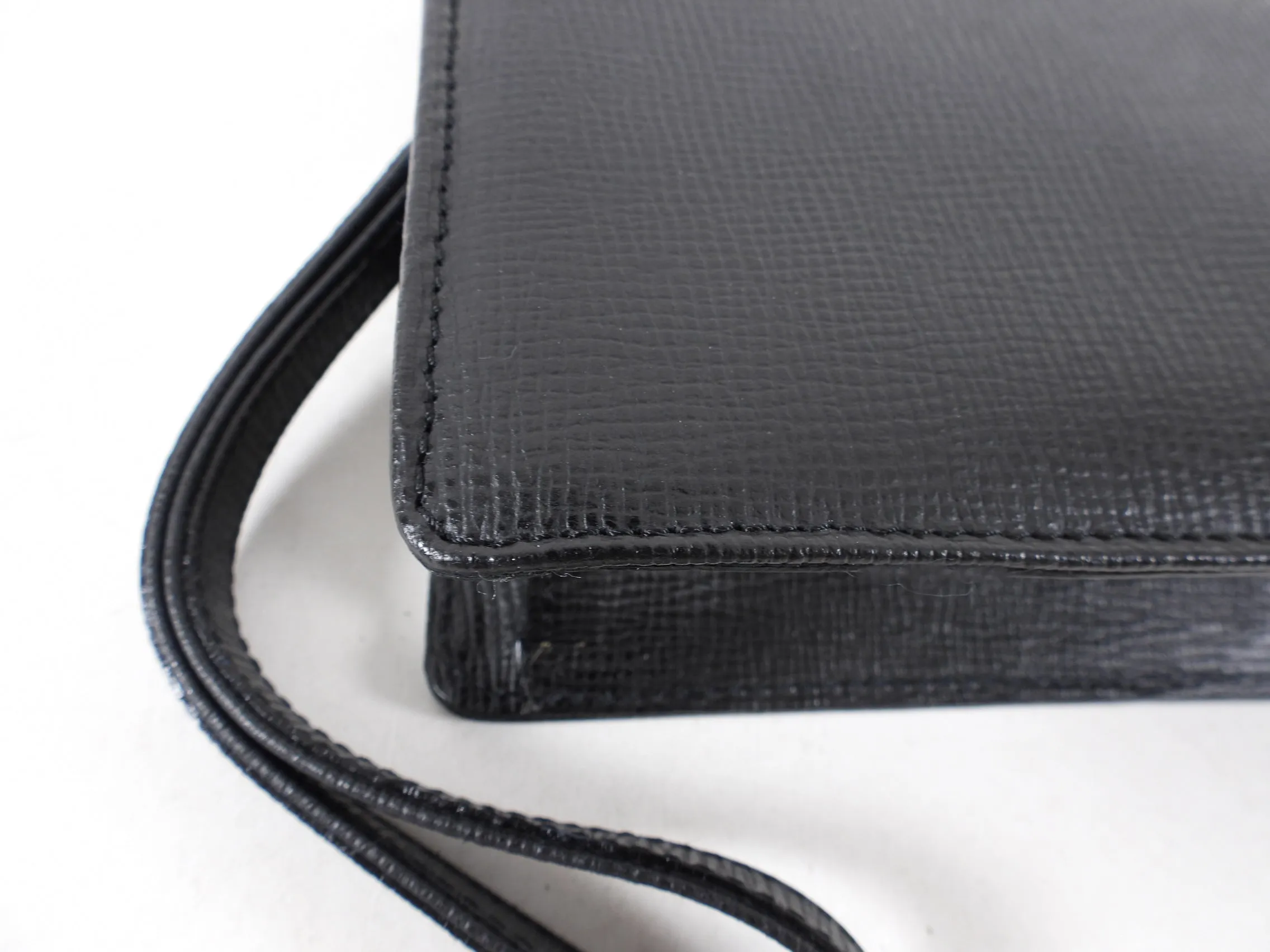 Gianfranco Ferre Vintage Black Wristlet Clutch Bag