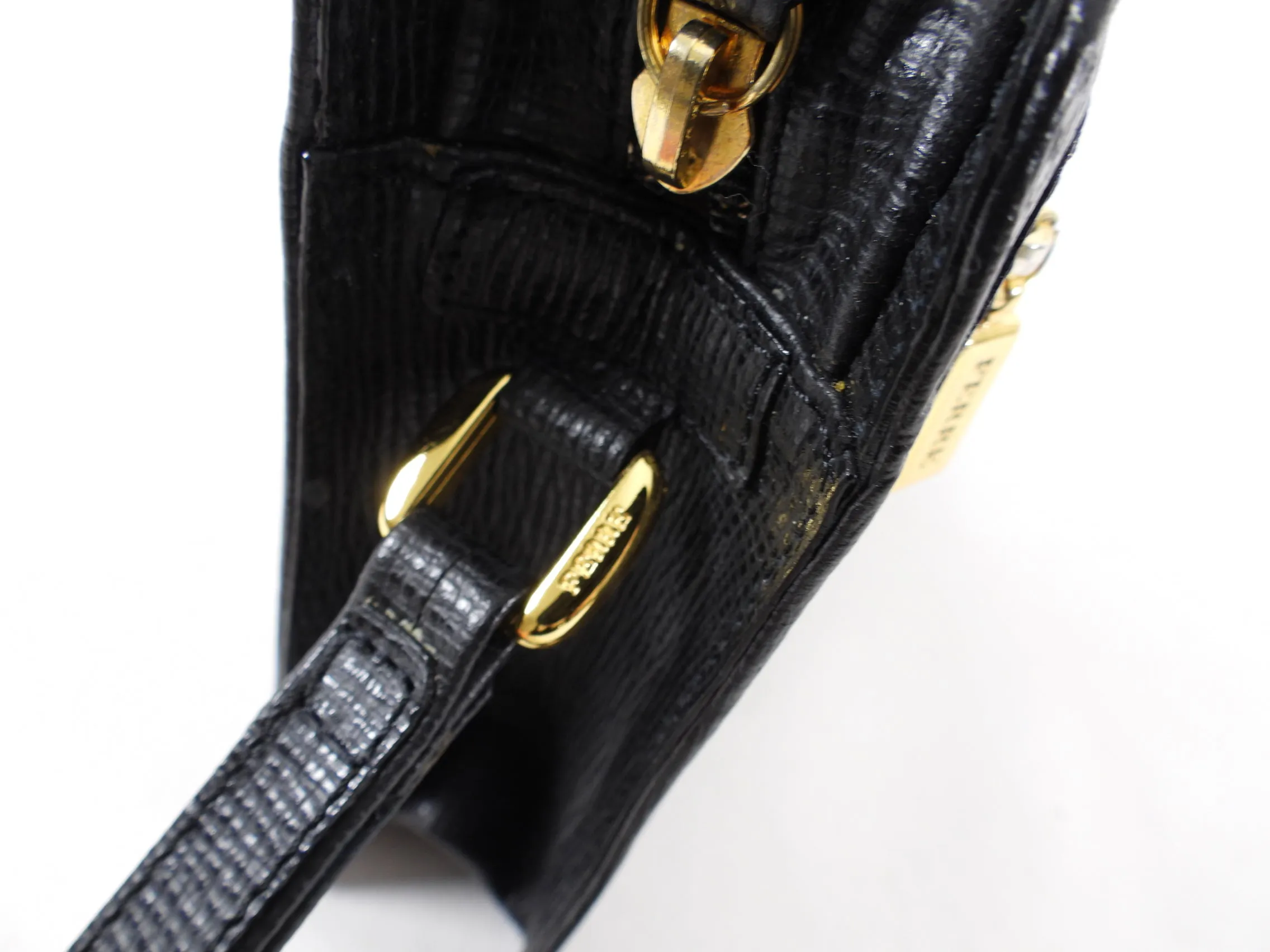 Gianfranco Ferre Vintage Black Wristlet Clutch Bag