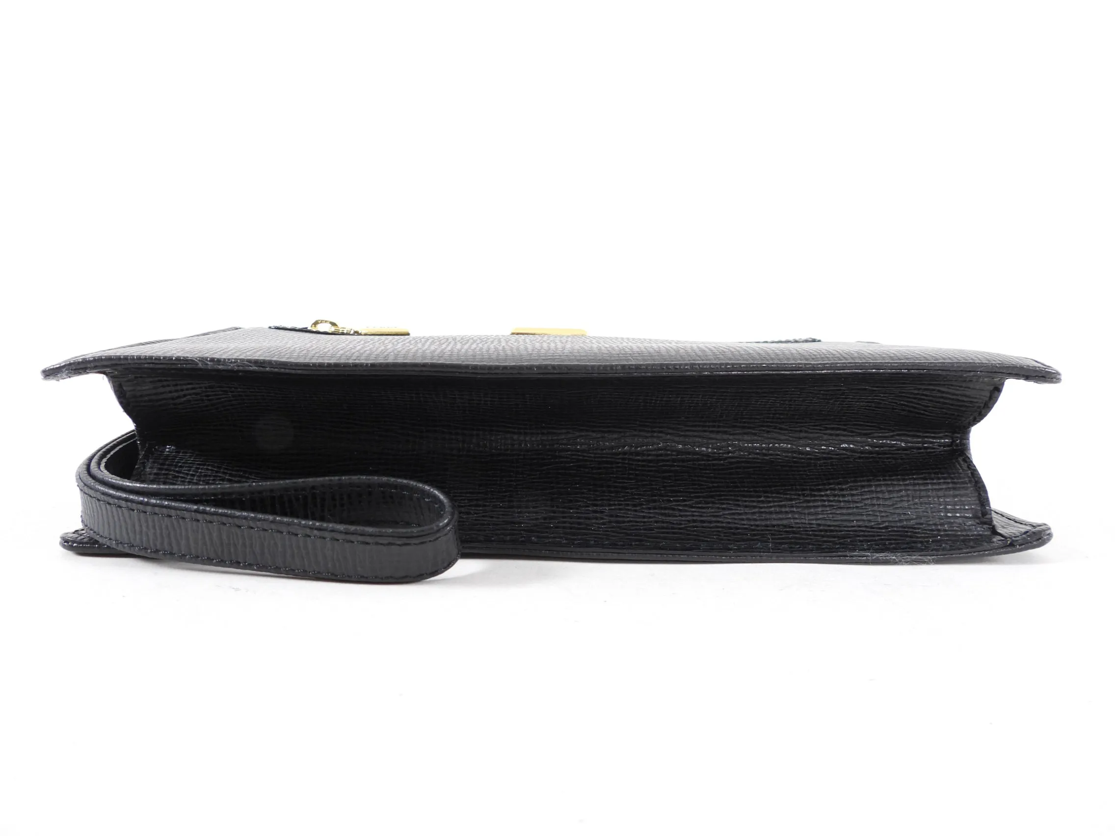 Gianfranco Ferre Vintage Black Wristlet Clutch Bag