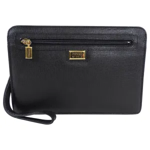 Gianfranco Ferre Vintage Black Wristlet Clutch Bag