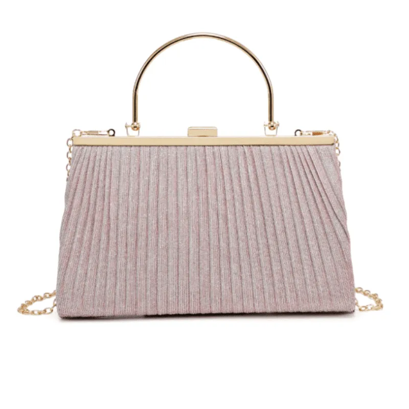 Glitter Evening Bag, Handbag, Pink, Gold or Silver