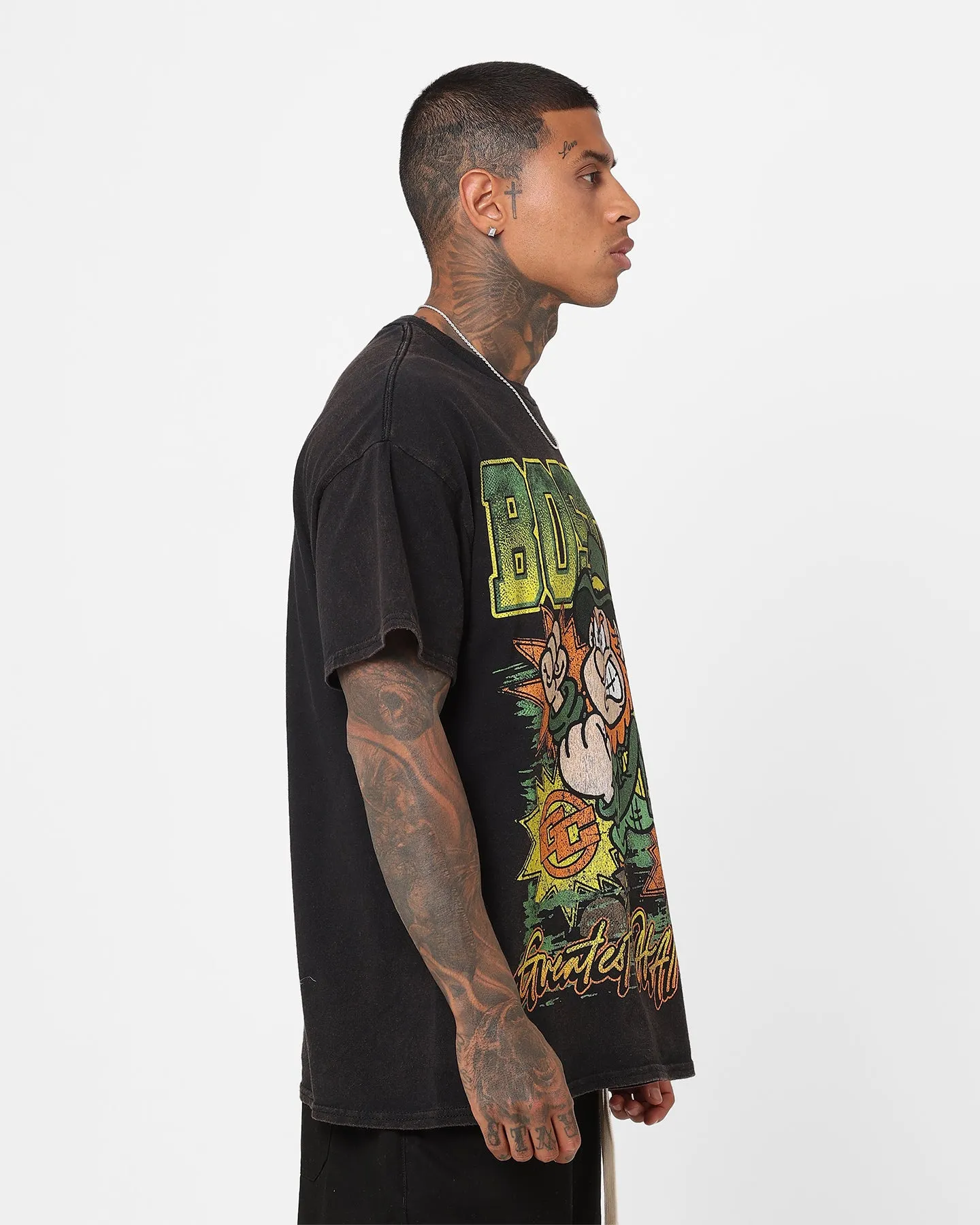 Goat Crew Boston Luck Vintage T-Shirt Black Wash
