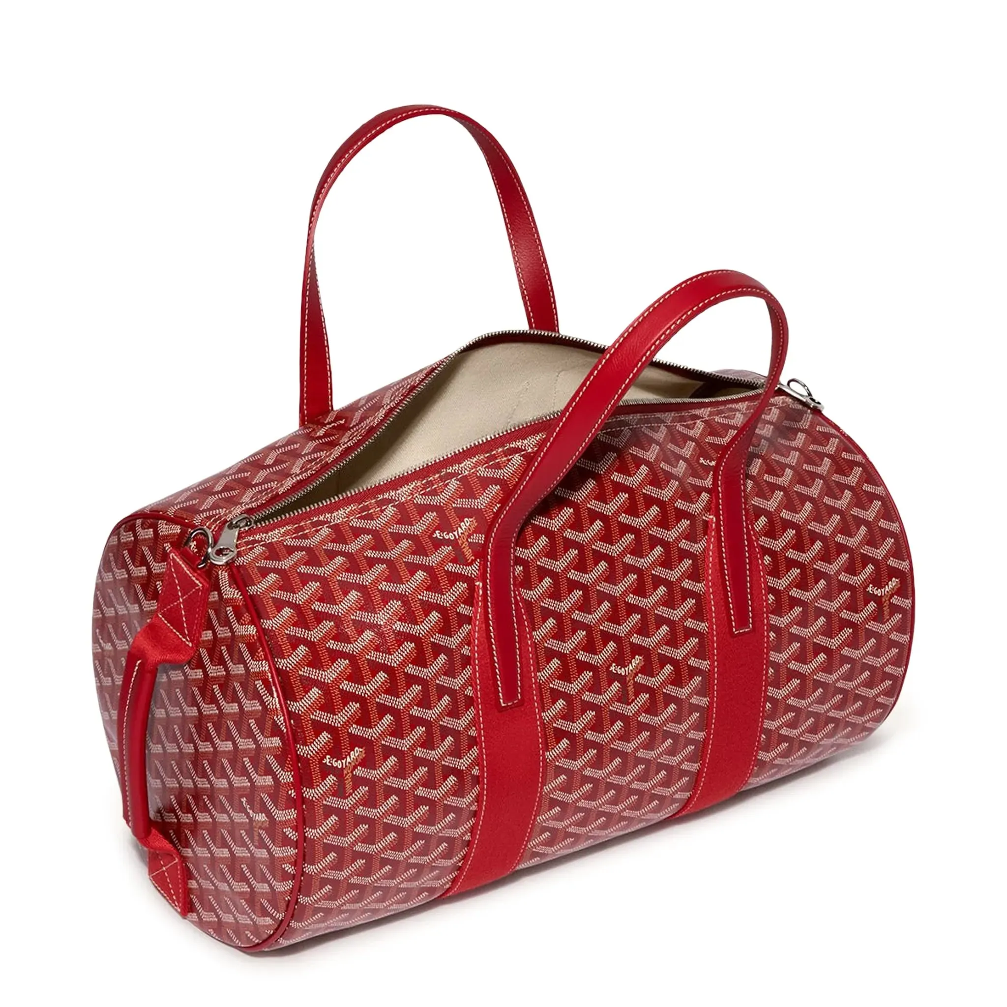 Goyard Barrel 40 Sports Bag Red