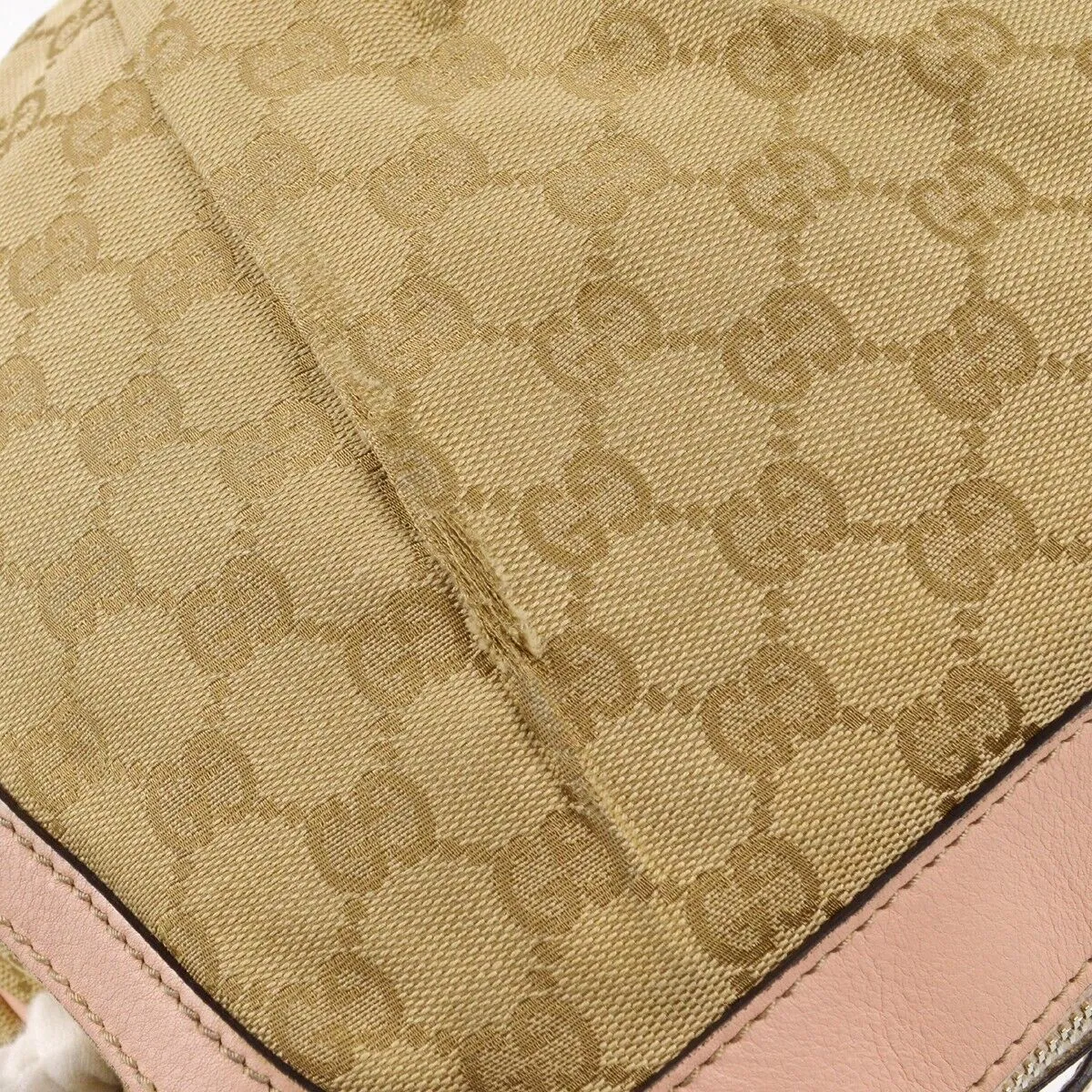 Gucci Beige Pink Gg Crossbody Bag