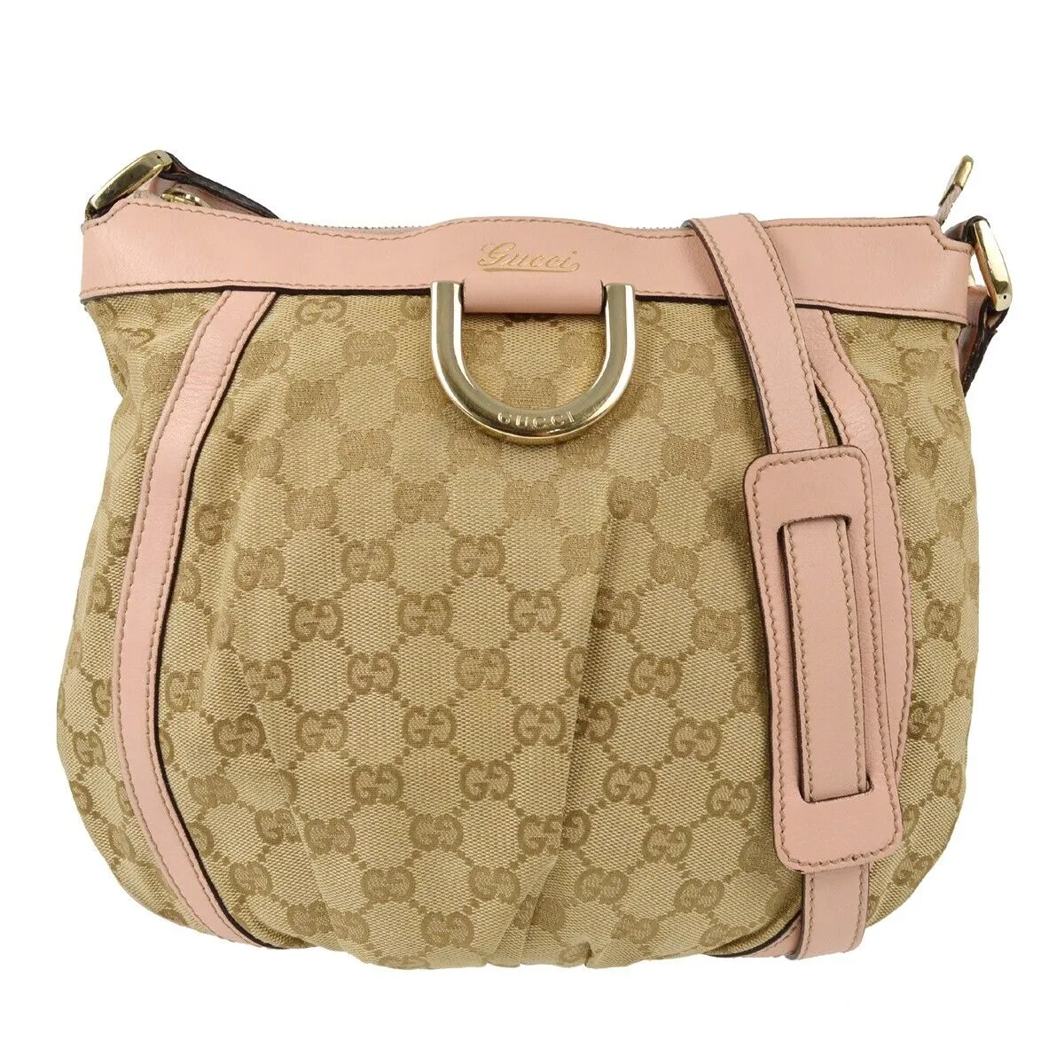 Gucci Beige Pink Gg Crossbody Bag