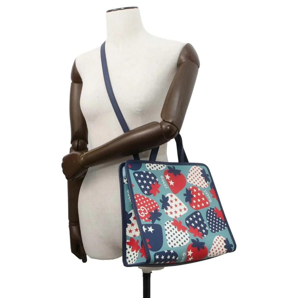 Gucci Children's Yuko Higuchi 2way Tote Bag Navy/Multicolor 630542 PVC Leather